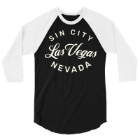 Sin City Las Vegas Nevada Funny 3/4 Sleeve Shirt | Artistshot