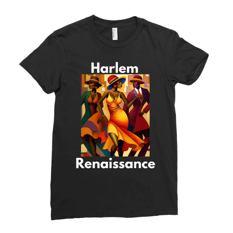 Harlem Renaissance 1920s Black History Month Abstr Ladies Fitted T-Shirt by seleneus | Artistshot