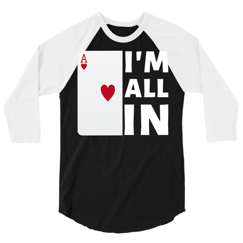 Im All In Cute 3/4 Sleeve Shirt | Artistshot