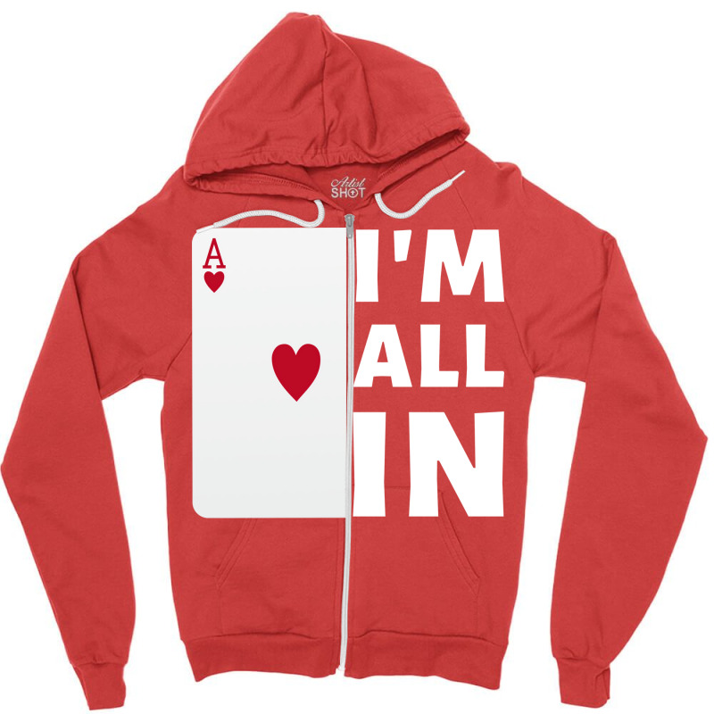 Im All In Cute Zipper Hoodie | Artistshot