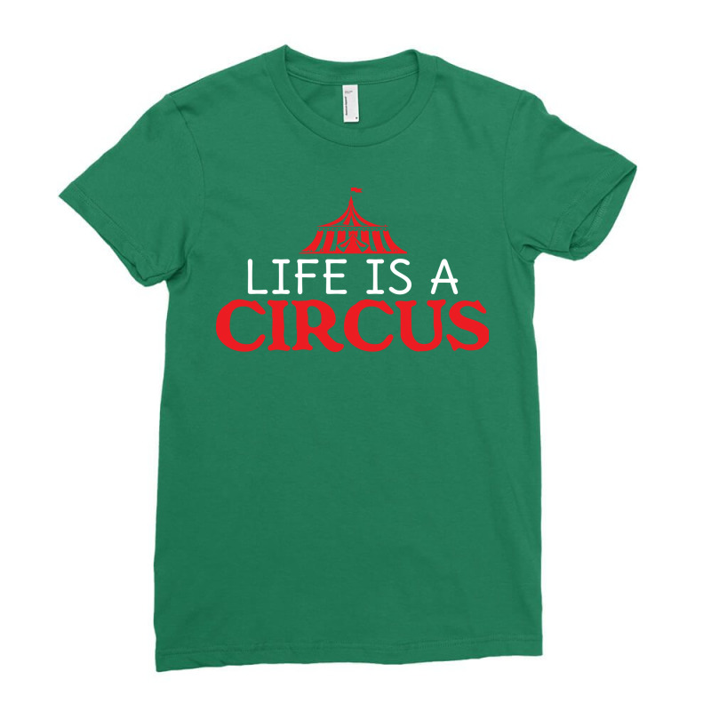 Circus Joke Saying Acro Acrobatics Clown Nature Ladies Fitted T-Shirt by gribaolversj | Artistshot