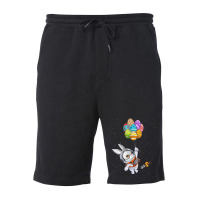 Happy Easter Day Bunny Egg Astronaut Space Boys Gi Fleece Short | Artistshot