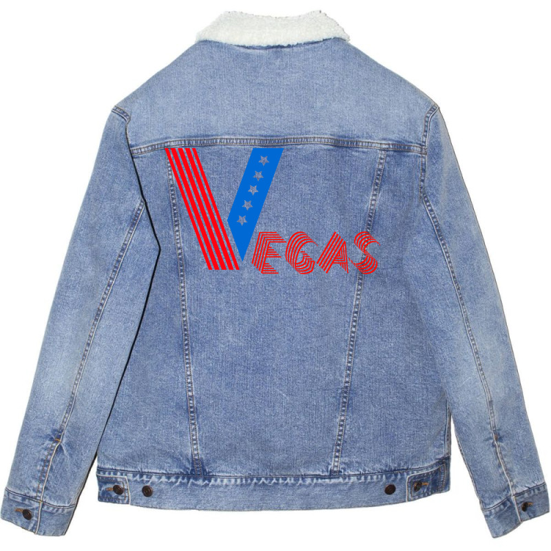 Vegas Usa Funny Unisex Sherpa-lined Denim Jacket | Artistshot