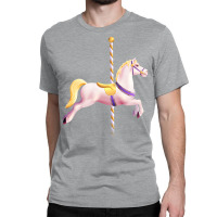 Carousel Merry Go Round Pony Horse Retro Blue Classic T-shirt | Artistshot