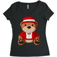 Circus Ringmaster Teddy Bear Funny Women's Triblend Scoop T-shirt | Artistshot