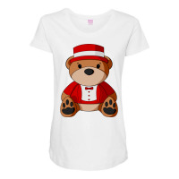 Circus Ringmaster Teddy Bear Funny Maternity Scoop Neck T-shirt | Artistshot