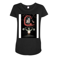 Circus Girl Blue Maternity Scoop Neck T-shirt | Artistshot