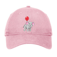 Elephant With Balloon Music Adjustable Cap | Artistshot