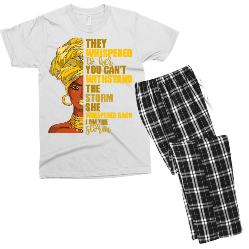 I Am The Storm Women's Tshirt Juneteenth Black His Men's T-shirt Pajama Set | Artistshot