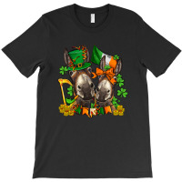 St Patricks Donkeys With Shamrocks T-shirt | Artistshot