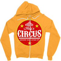 Halys Circus Distressed Aesthetic Zipper Hoodie | Artistshot