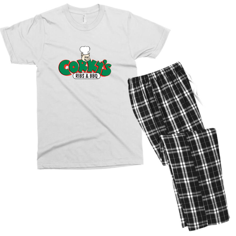 Home Of The World's Finest Hickory-smoked Ribs And Men's T-shirt Pajama Set | Artistshot