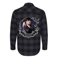 Womens Wednesday Series Nevermore Frame Wednesday Flannel Shirt | Artistshot