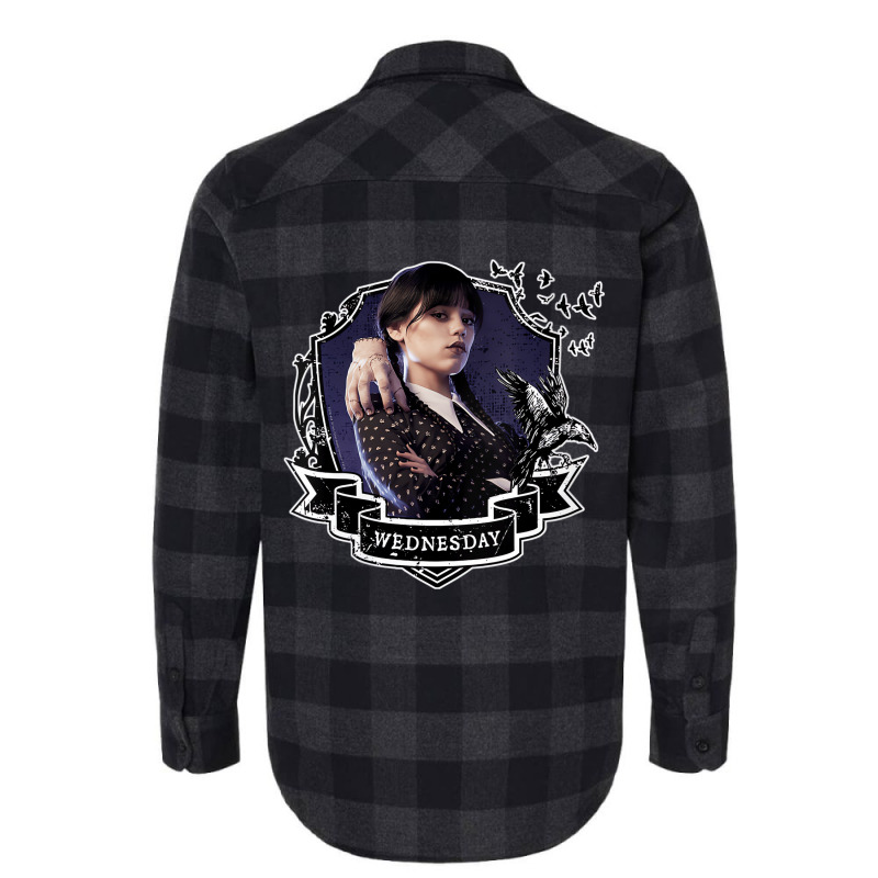 Womens Wednesday Series Nevermore Frame Wednesday Flannel Shirt by onofre | Artistshot