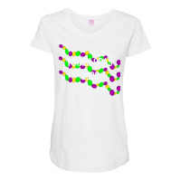 Mardi Gras Beads Stars Maternity Scoop Neck T-shirt | Artistshot