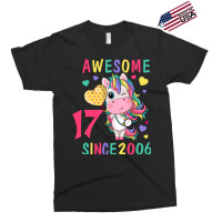 Cute Unicorn Awesome 17th Birthday Since 2006 Cute Exclusive T-shirt | Artistshot