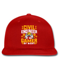 Civil Engineer Gamer Funny Video Game Lover Civil Printed Hat | Artistshot