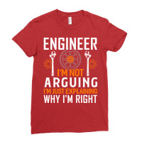 Engineer Engineering Profession Mechanical Gift Re Ladies Fitted T-shirt | Artistshot