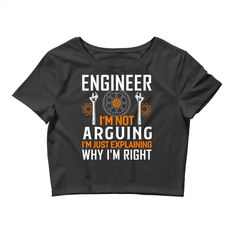 Engineer Engineering Profession Mechanical Gift Re Crop Top by hanaraovroy | Artistshot