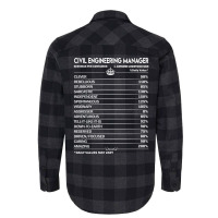 Civil Engineering Manager T  Civil Engineering Man Flannel Shirt | Artistshot