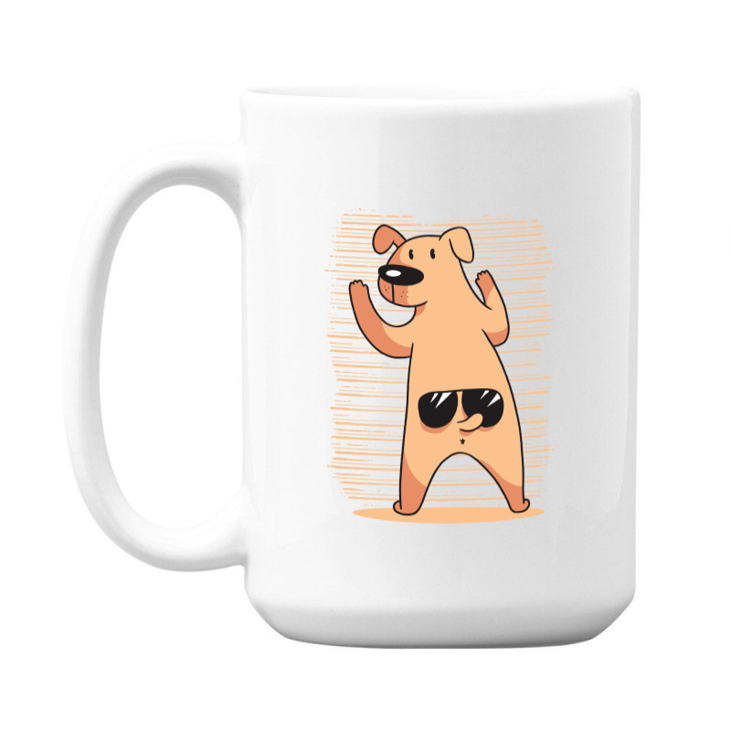 Dog Tail Glasses 15 Oz Coffee Mug | Artistshot