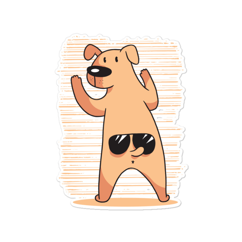 Dog Tail Glasses Sticker | Artistshot