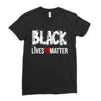 Justice For George Floyd Blm For Dark Ladies Fitted T-shirt | Artistshot