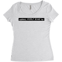 Tate Langdon's Normal People Scare Me Shirt Women's Triblend Scoop T-shirt | Artistshot