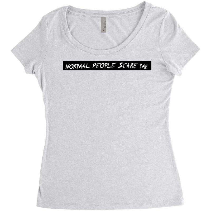 Tate Langdon's Normal People Scare Me Shirt Women's Triblend Scoop T-shirt by truccoabeggm | Artistshot