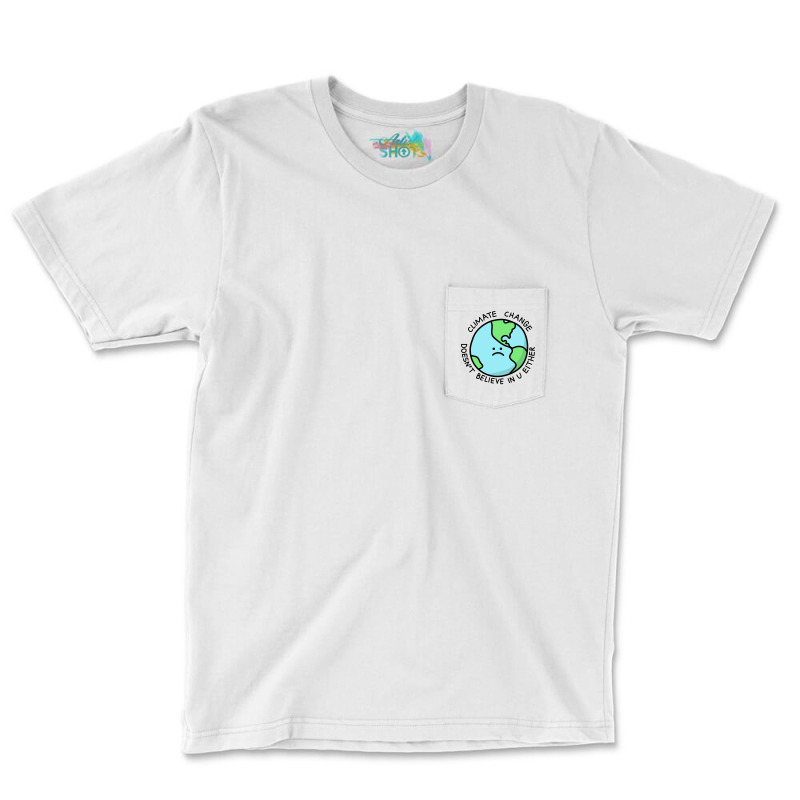 Climate Change Doesnt Believe In U 70s Pocket T-Shirt by loretzexson | Artistshot