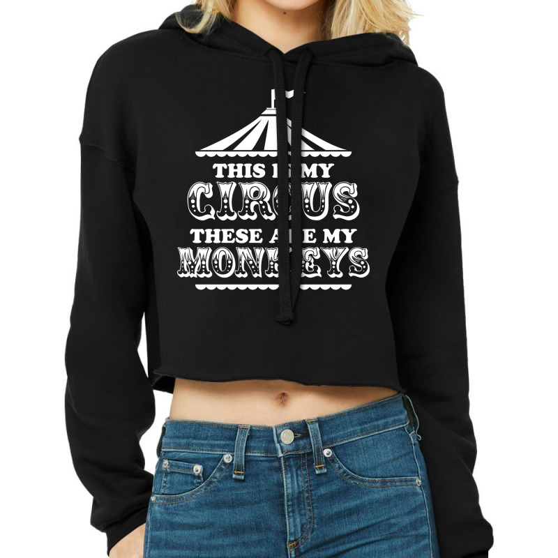 This Is My Circus These Are My Monkeys Boy Hipster Cropped Hoodie by miryezeibeq | Artistshot