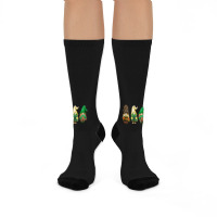 St Patricks Day Gnomes Crew Socks | Artistshot