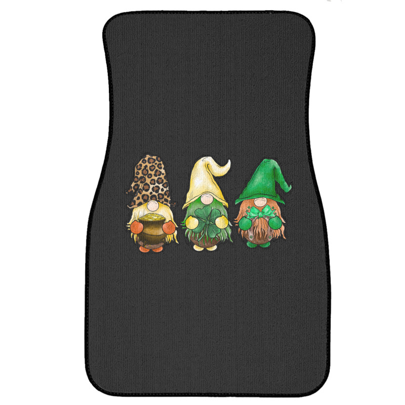 St Patricks Day Gnomes Front Car Mat | Artistshot