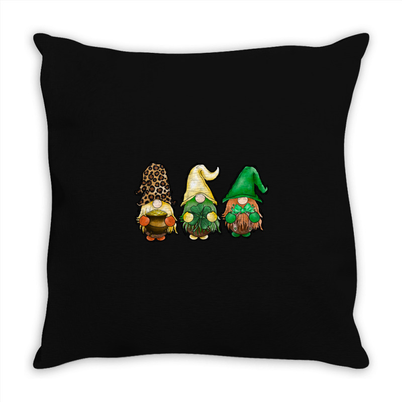 St Patricks Day Gnomes Throw Pillow | Artistshot