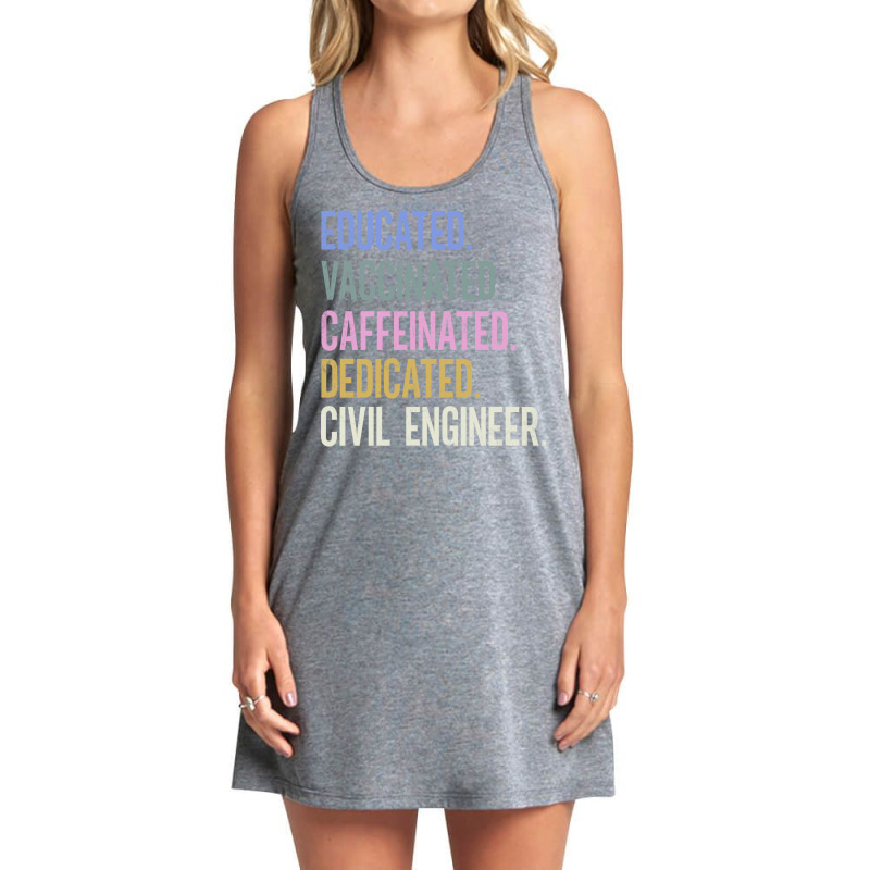 Civil Engineer Retro Vaccination Design Tank Dress by potelskaper1 | Artistshot