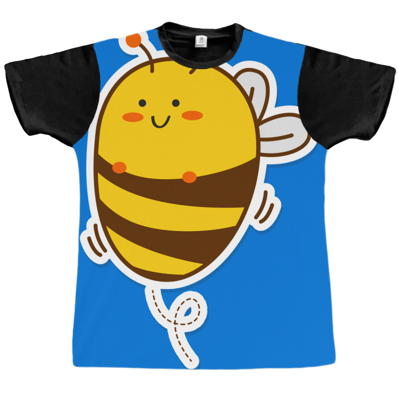 Cute Bee Kawaii Drawing Retro Graphic T-shirt by loretzexson | Artistshot