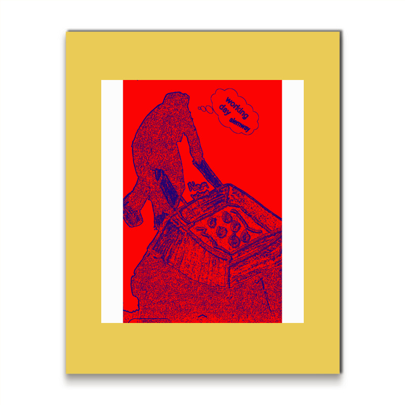 Construction Worker Aesthetic Metal Print Vertical | Artistshot