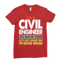 Civil Engineer Nostalgia 80s Ladies Fitted T-shirt | Artistshot