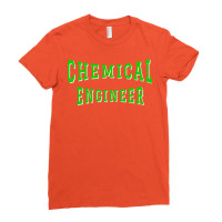 Chemical Engineer In Green Color Text Trending Ladies Fitted T-shirt | Artistshot