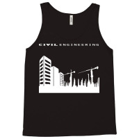 Civil Engineering Building Tower Crane Engineer De Tank Top | Artistshot