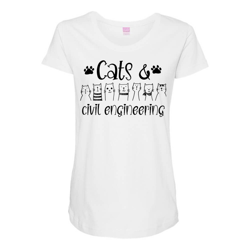 Cats Civil Engineering Tumblr Maternity Scoop Neck T-shirt by shippesaruura | Artistshot