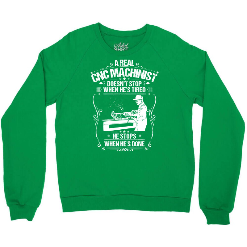 Cnc Machinist Cnc Operator Cnc Machine Gift Travel Crewneck Sweatshirt | Artistshot