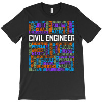 Civil Engineer Words Girl T-shirt | Artistshot