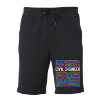 Civil Engineer Words Girl Fleece Short | Artistshot