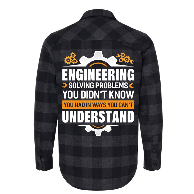 Engineer Engineering Profession Mechanical Gift Qu Flannel Shirt by jojeancobusa | Artistshot