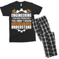 Engineer Engineering Profession Mechanical Gift Qu Men's T-shirt Pajama Set | Artistshot