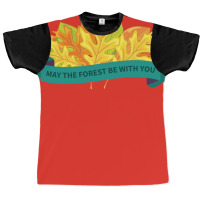 May The Forest Be With You Banner Hipster Graphic T-shirt | Artistshot