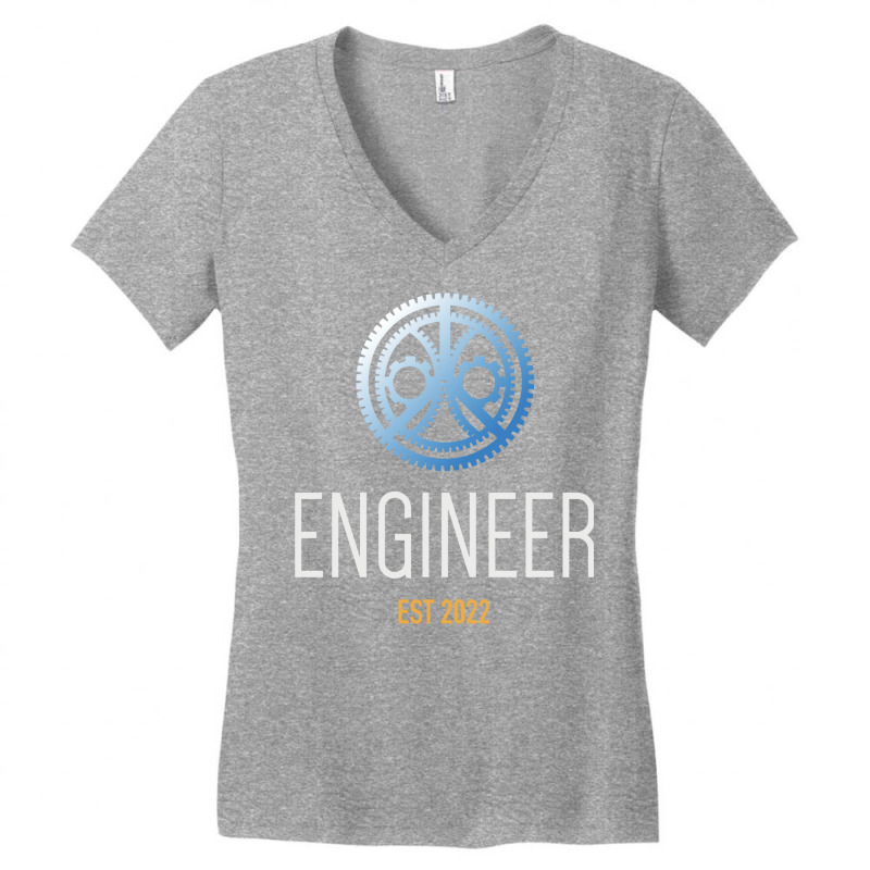 Engineer Established 2022 Engineering Graduate Gra Women's V-Neck T-Shirt by shippesaruura | Artistshot