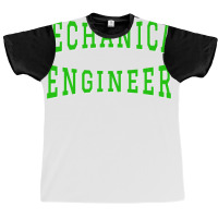 Mechanical Engineer In Green Color Text Hippie Graphic T-shirt | Artistshot