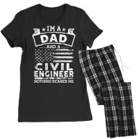 Im A Dad And Civil Engineer Nothing Scares Me Musi Women's Pajamas Set | Artistshot